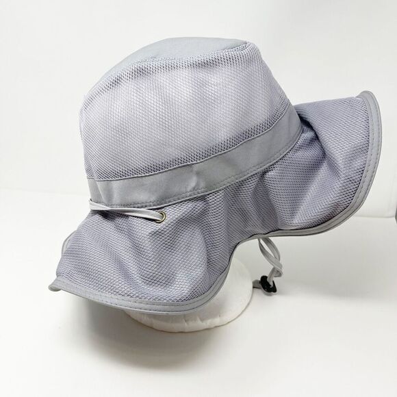 Goldcoast Sunwear Hat Light Gray Drawstring Outdoor Sun Hat Cap OSFM Used - Picture 6 of 11